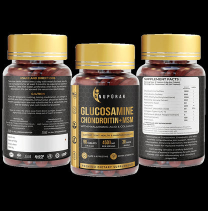 Anupurak Glucosamine Chondroitin+MSM Tablet (90 Each)