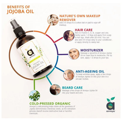 Anveya Jojoba Cold Pressed Oil