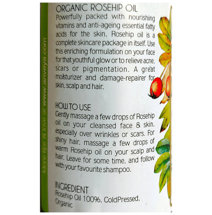 Anveya Rosehip Cold Pressed Oil