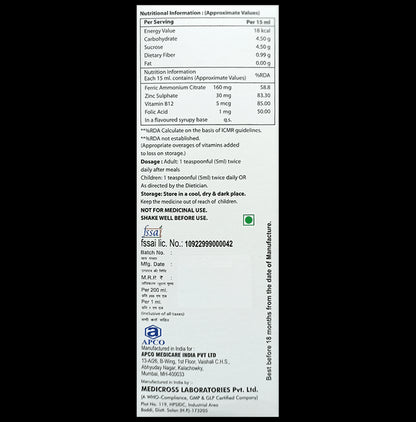 Apco Daily Iron Syrup