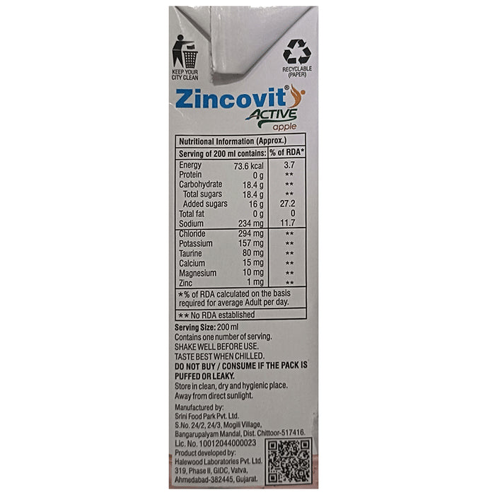 Apex Zincovit Active Apple