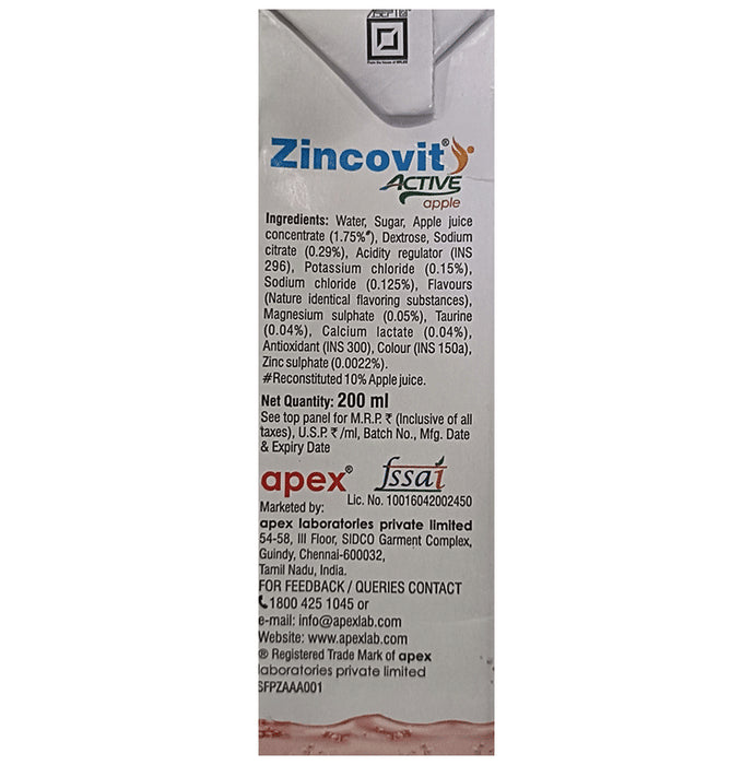Apex Zincovit Active Apple