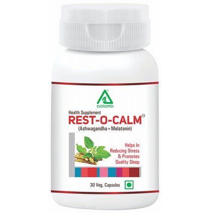 Aplomb Rest -O- Calm (Ashwagandha+ Melatonin) Veg Capsule - Classic Derma