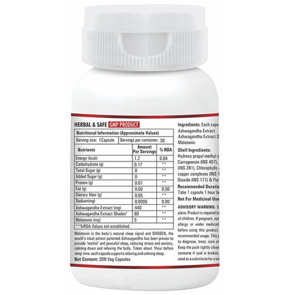 Aplomb Rest -O- Calm (Ashwagandha+ Melatonin) Veg Capsule