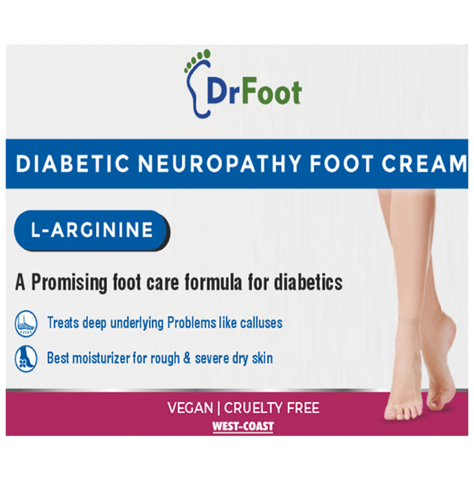 Dr Foot Diabetic Neuropathy Foot Cream with L-Arginine | Paraben-Free - Classic Derma