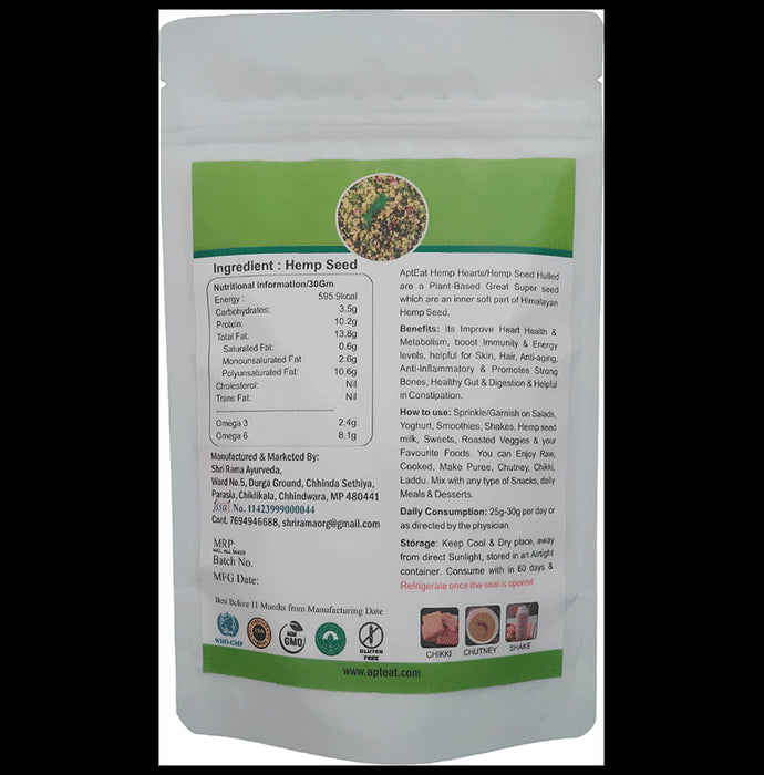 Apt Eat Hemp Hearts Nutty