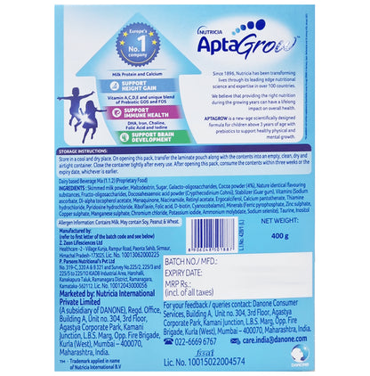 AptaGrow Powder Scientifically Designed for Growing Kids