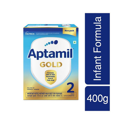 Aptamil Gold Stage 2 Follow up Formula with DHA, ARA & Folic Acid | Powder for Babies from 6 to 12 Months