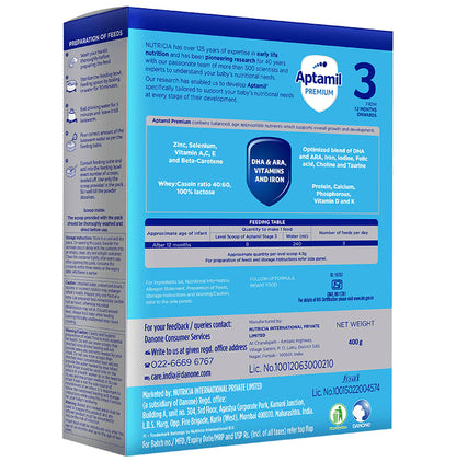 Aptamil Stage 3 from 12 Month Onwards Infant Formula