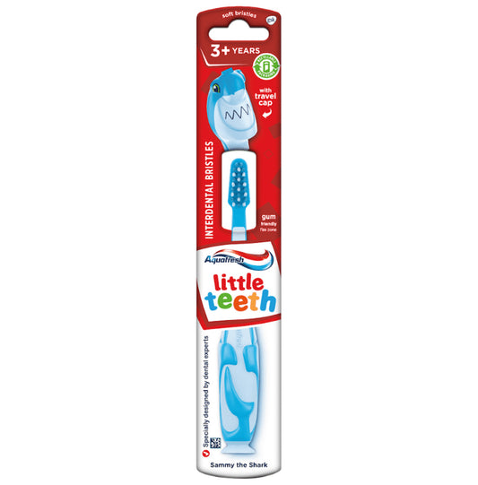 Aquafresh 3+Years Little Teeth Toothbrush Shark - Classic Derma