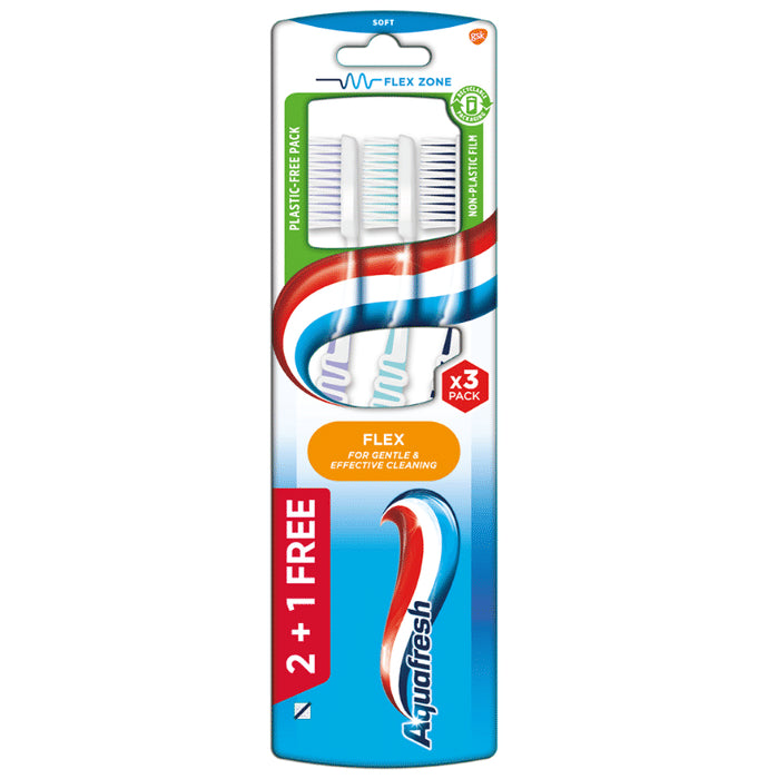 Aquafresh Soft Flex Zone Toothbrush Buy 2 Get 1 Free - Classic Derma