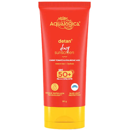 Aqualogica Detan+ Dewy Sunscreen SPF 50+ PA++++ - Classic Derma