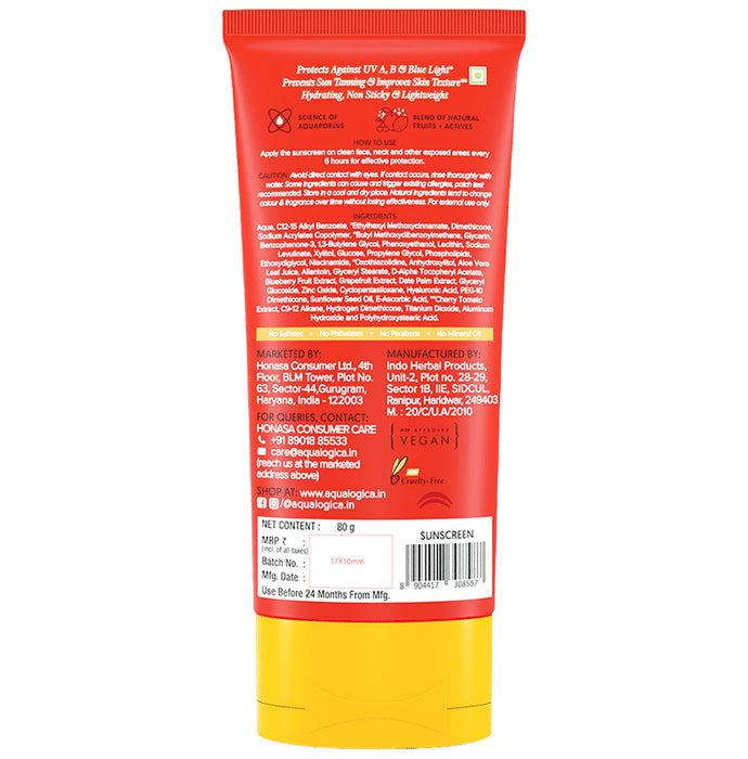 Aqualogica Detan+ Dewy Sunscreen SPF 50+ PA++++