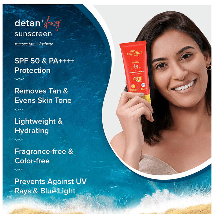 Aqualogica Detan+ Dewy Sunscreen SPF 50+ PA++++