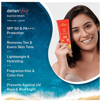 Aqualogica Detan+ Dewy Sunscreen SPF 50+ PA++++