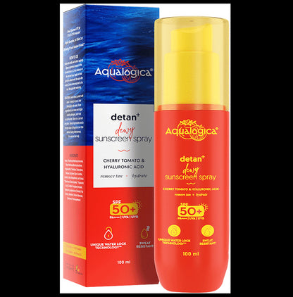 Aqualogica Detan+ Dewy Sunscreen Spray SPF 50 PA++++ - Classic Derma