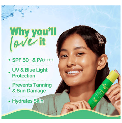 Aqualogica Hydrate+ Dewy Sunscreen for UVA/B & Blue Light Protection SPF 50+ PA++++