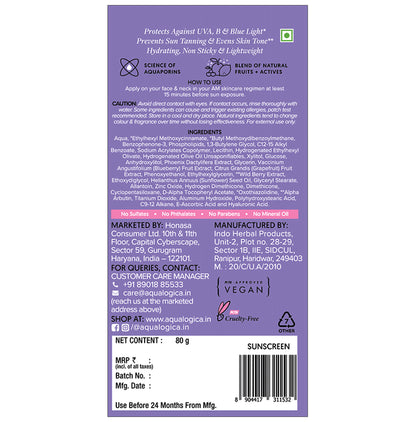 Aqualogica Illuminate+ Dewy Sunscreen SPF 50 PA++++