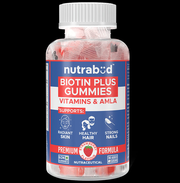 Nutrabud Biotin Plus Gummies Strawberry - Classic Derma