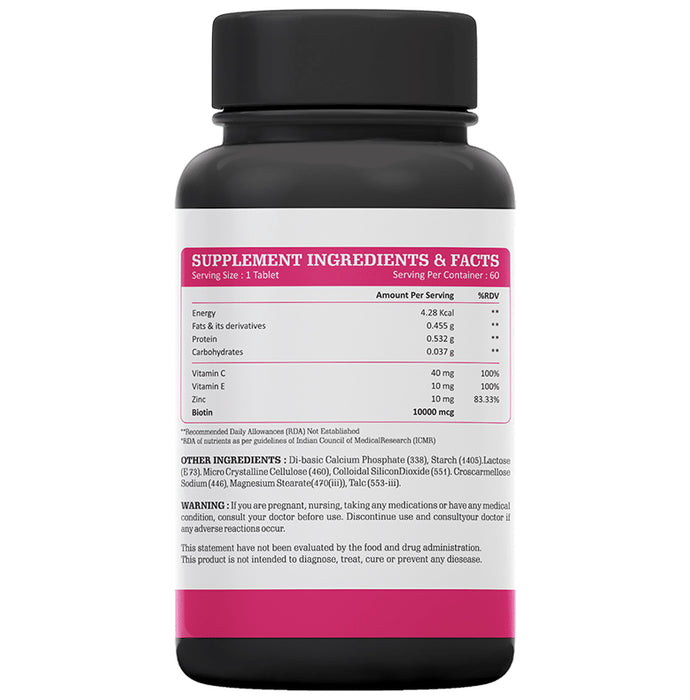 Aravi Organic Biotin 30mcg Tablet