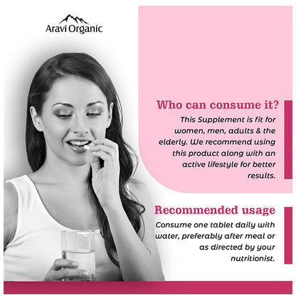 Aravi Organic Biotin 30mcg Tablet