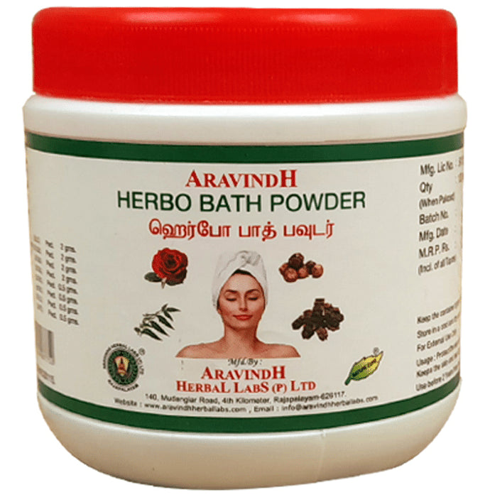 Aravindh Herbo Bath Powder - Classic Derma