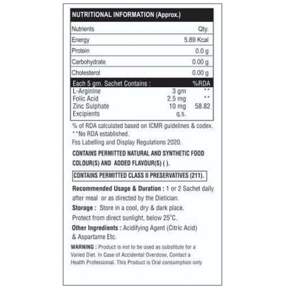 Argiaura Sachet Sugar Free