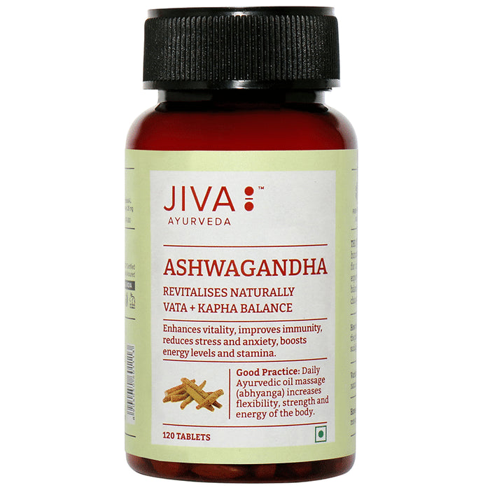 Jiva Ashwagandha Tablet | For Vitality, Immunity, Energy & Stamina - Classic Derma