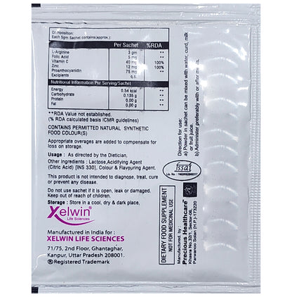 Argixel Sachet Sugar Free