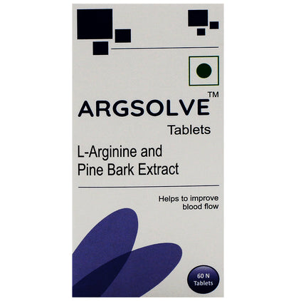 Argsolve L-Arginine and Pine Bark Extract | Improves Blood Flow | Tablet