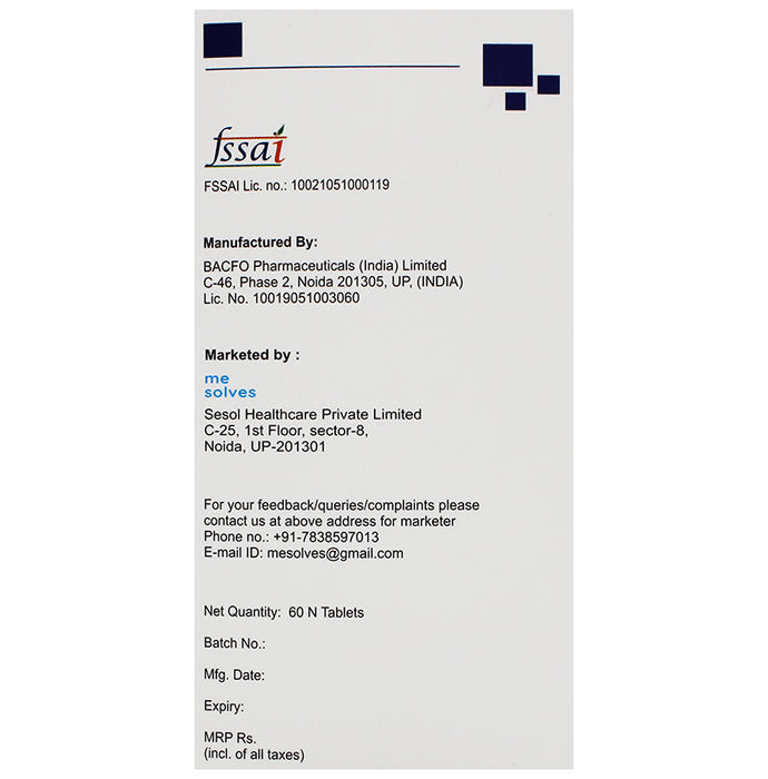 Argsolve L-Arginine and Pine Bark Extract | Improves Blood Flow | Tablet