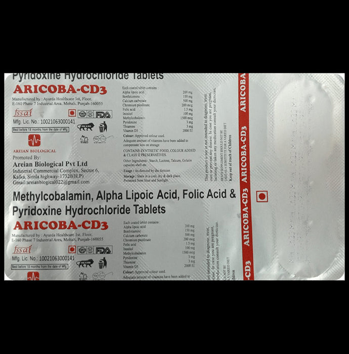 Aricoba-CD3 Tablet - Classic Derma