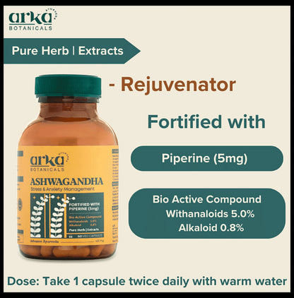 Arka Botanical Ashwagandha Veg Capsule