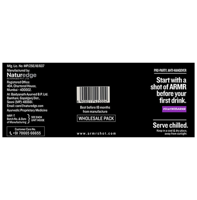 ARMR Anti Hangover Shot (60ml Each) Blackberry