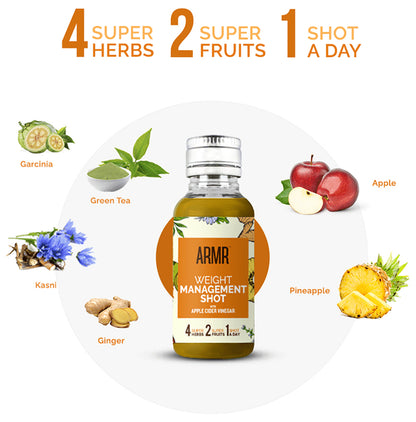 ARMR Weight Management Shot (10 Each) Pineapple