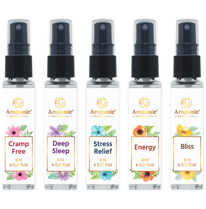 Arogamic Aroma Therapy Spray (8ml Each) Gift Pack