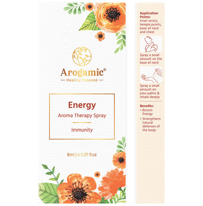 Arogamic Energy Aroma Therapy Spray (8ml Each)