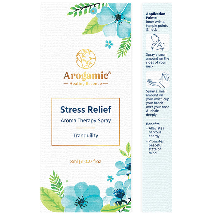 Arogamic Stress Relief Aroma Therapy Spray (8ml Each)