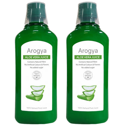 Arogya Aloe Vera Juice (1ltr Each) - Classic Derma
