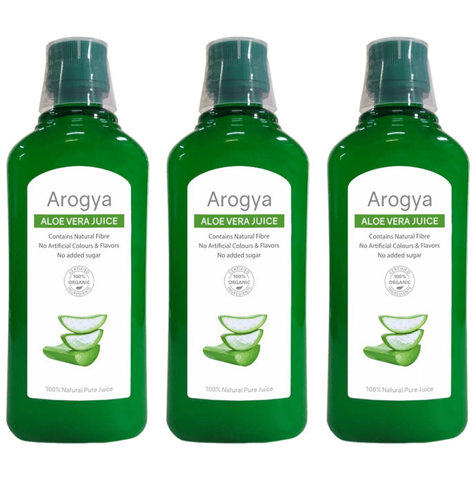 Arogya Aloe Vera Juice (1ltr Each) - Classic Derma