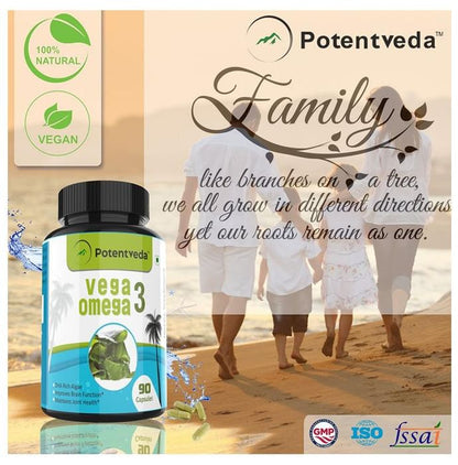 Potentveda Vega Omega 3 800mg Capsule