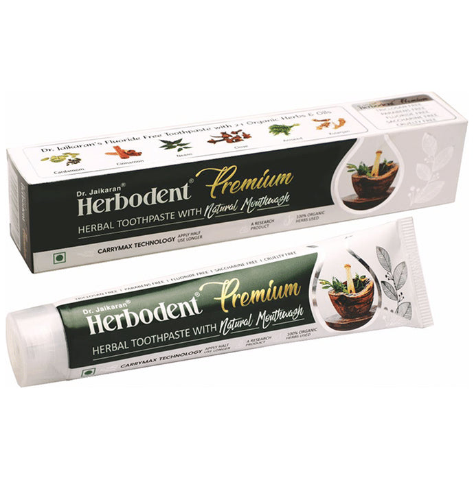 Dr Jaikaran Herbodent Premium Toothpaste (100gm Each) Buy 3 Get 1 Free - Classic Derma