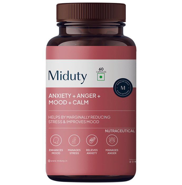 Miduty Anxiety + Anger + Mood + Calm Capsule - Classic Derma