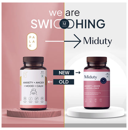 Miduty Anxiety + Anger + Mood + Calm Capsule
