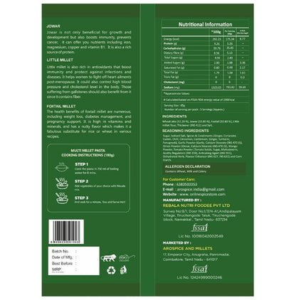 Arospice Multi Millet Pasta