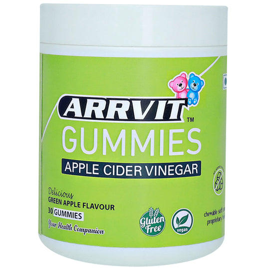 Arrvit Apple Cider Vinegar Gummies Delicious Green Apple Gluten Free - Classic Derma