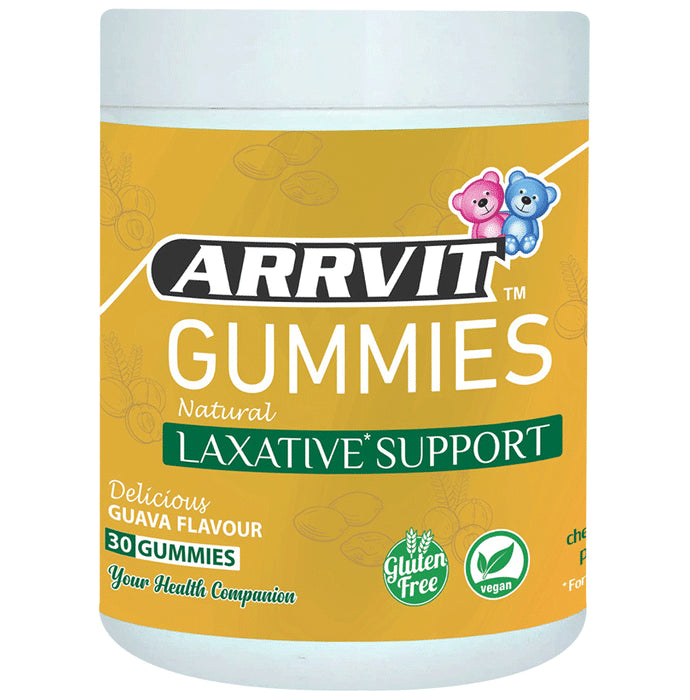 Arrvit Laxative Support Gummies Delicious Guava No Added Sugar - Classic Derma