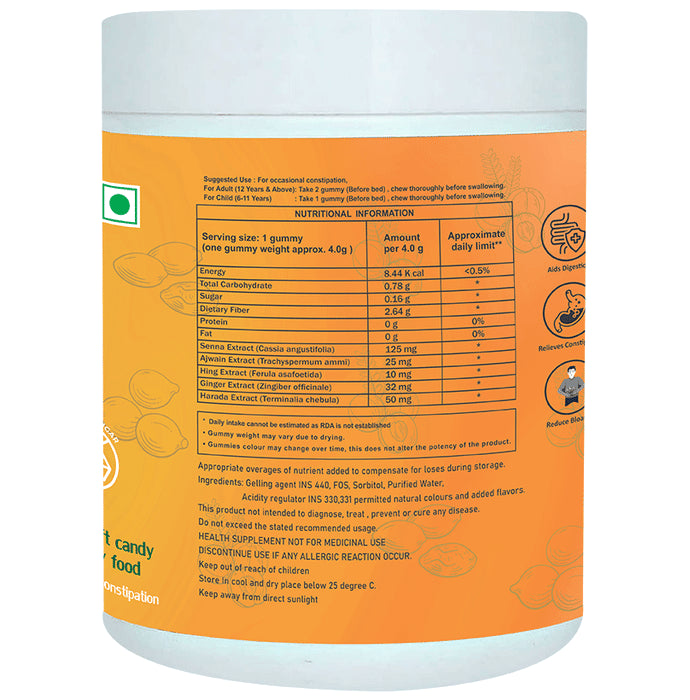 Arrvit Laxative Support Gummies Delicious Guava No Added Sugar