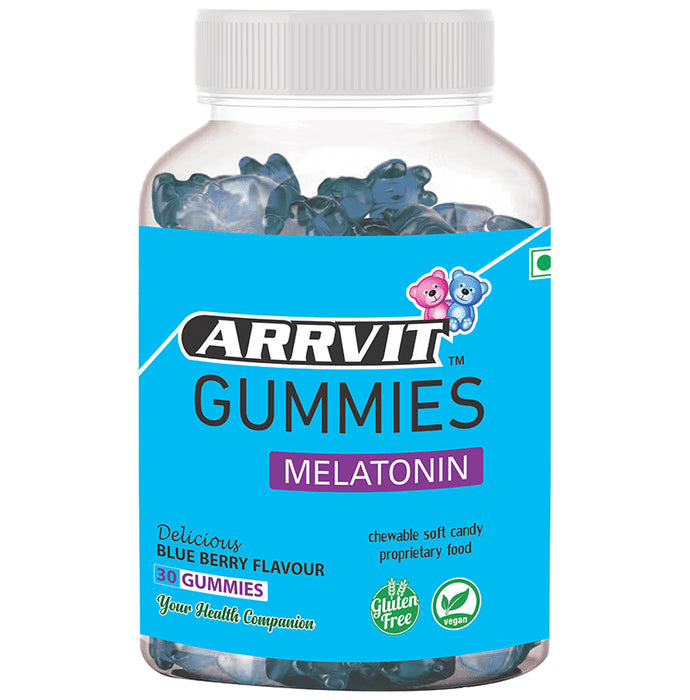 Arrvit Melatonin Gummies Delicious Blue Berry - Classic Derma