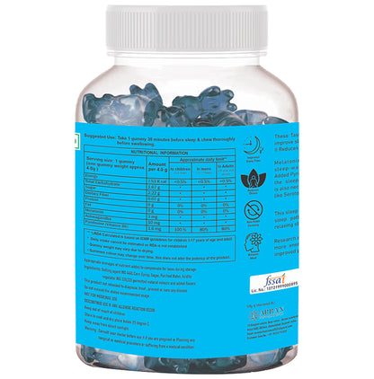 Arrvit Melatonin Gummies Delicious Blue Berry